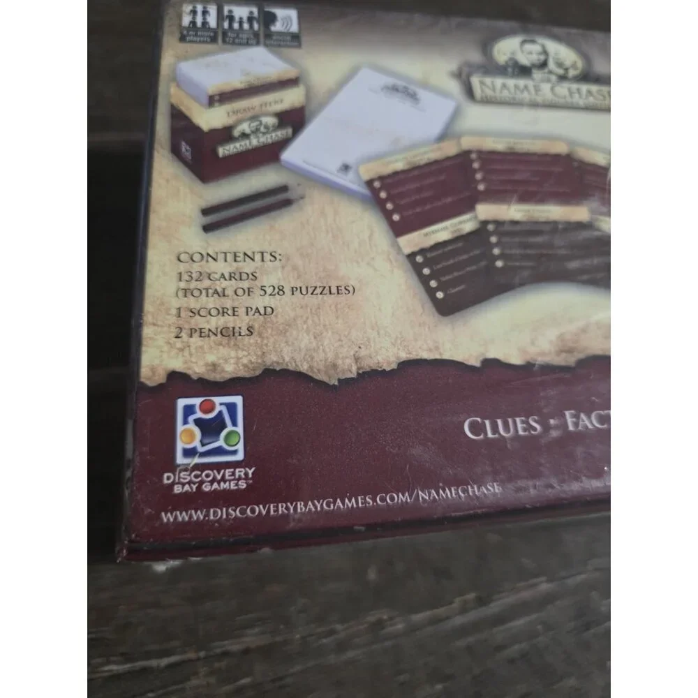 NWT The Name Chase Historical Figures Edition Card Game Discovery Bay Games